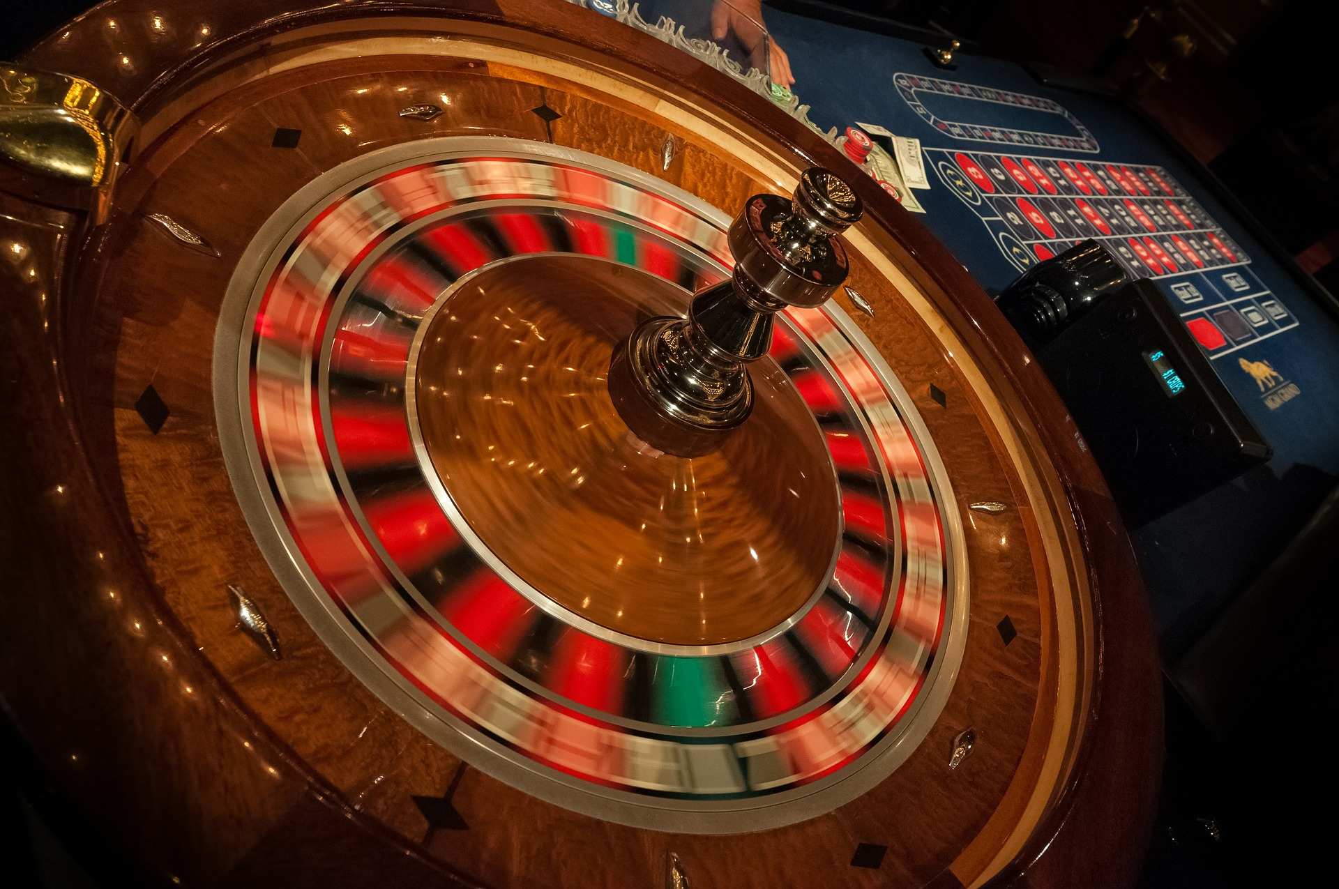 Ein Roulette Kessel von oben